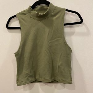 Abercrombie Green Crop Tank